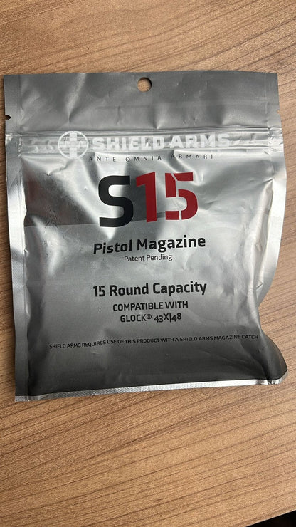 Shield Arms S15 Glock 43X / 48 15 kapasiteli şarjör